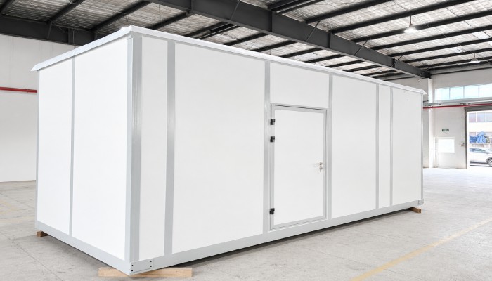 Factory-built modular laboratory shell with cleanroom wall panels for biopharma expansion